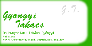 gyongyi takacs business card