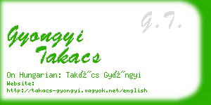 gyongyi takacs business card